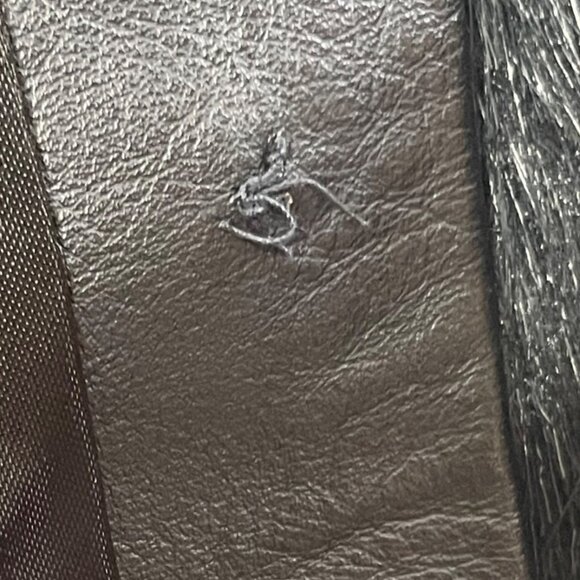 Adolph Schuman / Lilli Ann Women's Vest Faux Fur Leather Trimmed OS Funky Hippie - Picture 10 of 16